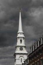 Steeple and clock tower, North Church, Portsmouth