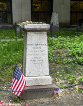 Paul Revere gravestone, Granary Burying Ground, Boston
