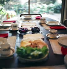 Table set for dinner