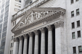 New York Stock Exchange, building exterior, Financial District, Manhattan, New York City, New York,