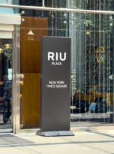Hotel RIU Plaza New York Times Square, building exterior detail, Manhattan, New York City, New