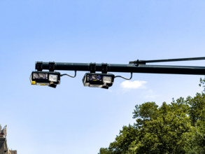 Congestion pricing scanners, Manhattan, New York City, New York, USA