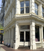 Ralph Lauren retail store, building exterior, 109 Prince Street, Soho, Manhattan, New York City,