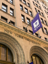 New York University, Henry Kaufman Management Center, building exterior, Greenwich Village,