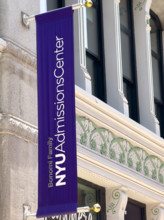 NYU Admissions Center, New York University, building exterior, Greenwich Village, Manhattan, New