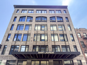 Saint Laurent clothing store, building exterior, 72 Gansevoort Street, Meatpacking District,