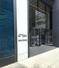 TIAA and Nuveen office building, building exterior, 730 Third Avenue, Manhattan, New York City, New