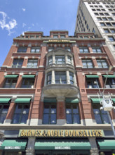Barnes & Noble Booksellers, building exterior, low angle view, West 17th Street, Manhattan, New