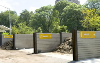 95th Street Compost Compound, Riverside Park Conservancy, Riverside Park, Manhattan, New York City,