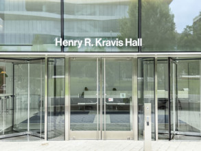 Henry R. Kravis Hall, building entrance Columbia University Business School, Columbia University,