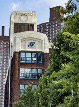 Studebaker Building, Columbia University, building exterior, Manhattanville Campus, 615 West 131st