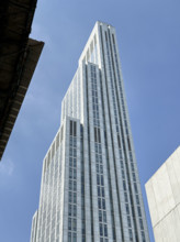34-story residential tower, Columbia University, low angle view, Manhattanville Campus, West