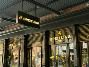 Breitling retail store, building exterior, 875 Washington Street, Meat Packing District, Manhattan,