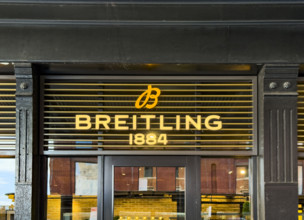 Breitling retail store, building exterior detail, , 875 Washington Street, Meat Packing District,