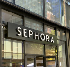 Sephora retail store, building exterior detail, Manhattan West, New York City, New York, USA