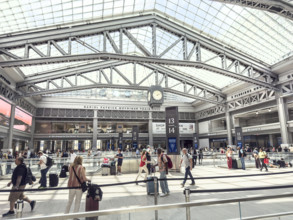 Passenger Concourse, Moynihan Train Hall, Pennsylvania Station, Manhattan, New York City, New York,