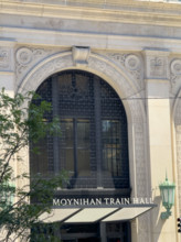 Moynihan Train Hall, building entrance detail, James A. Farley Building, Pennsylvania Station,