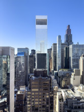 Midtown cityscape looking south with Citigroup Center (center background) and JPMorgan Chase