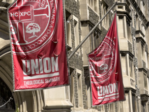 Union Theological Seminary, building exterior detail, 3041 Broadway, Morningside Heights,