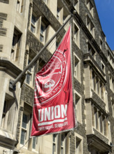 Union Theological Seminary, building exterior detail, 3041 Broadway, Morningside Heights,
