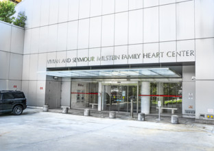 Vivian and Seymour Milstein Family Heart Center, building entrance, New York-Presbyterian