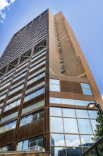 Hammer Health Sciences Building, building exterior, low angle view, New York-Presbyterian