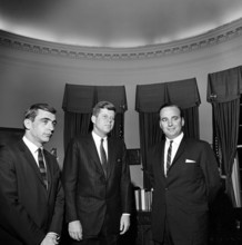 U.S. President John F. Kennedy meeting with Publisher of News Ltd. of Australia, Rupert Murdoch