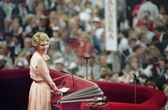 U.S. First Lady Nancy Reagan at the Republican National Convention, New Orleans, Louisiana, USA,