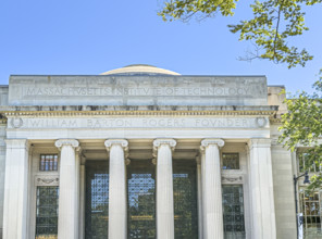 William Barton Rogers Building, MIT Building 7, building exterior detail, Massachusetts Institute