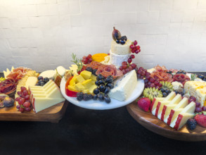 Multi-tiered charcuterie boards