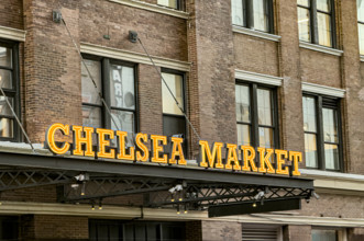 Chelsea Market, building exterior detail, Ninth Avenue, Chelsea, Manhattan, New York City, New
