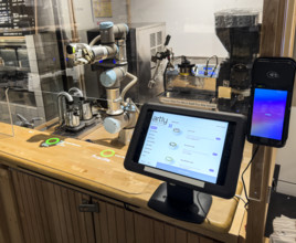 Artly Barista Bot, Muji Food Market, Chelsea Market, Ninth Avenue, Chelsea, Manhattan, New York