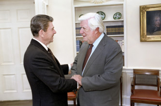 U.S. President Ronald Reagan and Speaker of the U.S. House of Representatives Thomas "Tip" O'Neill