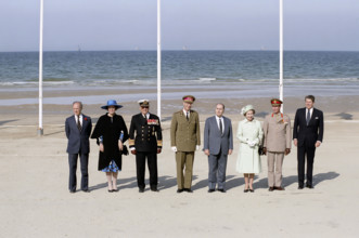 Canada Prime Minister Pierre Trudeau, Queen Beatrix of the Netherlands, King Olav V of Denmark,