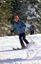 U.S. President Gerald R. Ford skiing, Vail, Colorado, USA, Gerald R. Ford White House Photographs,