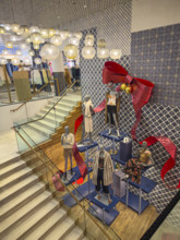 Female mannequins on display near stairway, Anthropologie Store, Chelsea Market, Manhattan, New