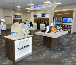 Spectrum retail store, interior view, Manhattan, New York City, New York, USA
