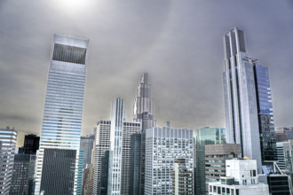 Midtown Manhattan cityscape featuring Citigroup Center office building (left), JPMorgan Chase