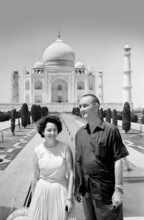 U.S. Vice President Lyndon B. Johnson and U.S. Second Lady Claudia "Lady Bird" Johnson visiting Taj