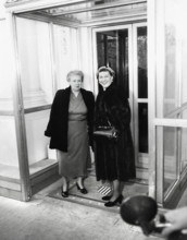 Mamie Eisenhower (right), wife of U.S. President-elect Dwight D. Eisenhower and U.S. First Lady