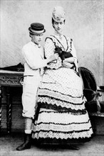 La Reine Alexandra d'Angleterre et le Duc de Clarence