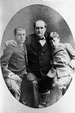 Le Prince Napoléon-Joseph et ses deux fils