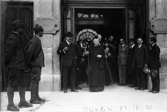 La Reine Olga de Grèce quittant Brindisi pour le Pirée, 23 octobre 1920