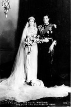 Mariage du Duc de Kent et de la Princesse Marina de Grèce en 1934