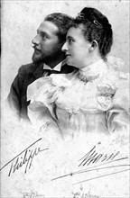 Le Duc Philippe d'Orléans et son épouse l'Archiduchesse Marie-Dorothée d'Autriche