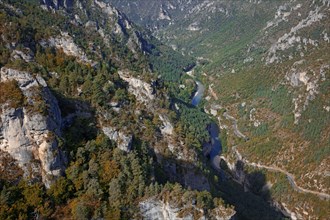 The Tarn gorges from the Méjean plateau, Lozère