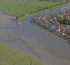 Saint-Valery-sur-Somme, aerial view