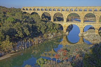 France, Gard (30), Vers-Pont-du-Gard, Pont du Gard, aqueduc romain / France, Gard,