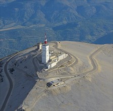 France,Vaucluse(84) Sommet du Mont ventoux et l'observatoire, (photo aérienne) /France, Vaucluse