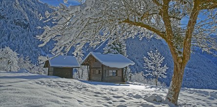 Chalets sous la neige, Haute-Savoie